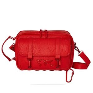 Sprayground James First Ruby Red Crossbody Bag🔥New Travel Purse Shoulder Bag